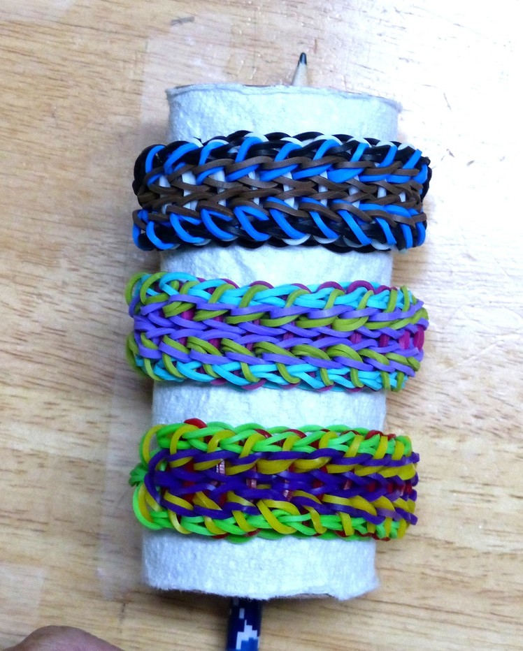 Rainbow Loom Bracelet - Original Design - "CHAIN GANG" (ref # 4mm))