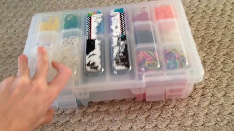 Rainbow Loom rubber band collection