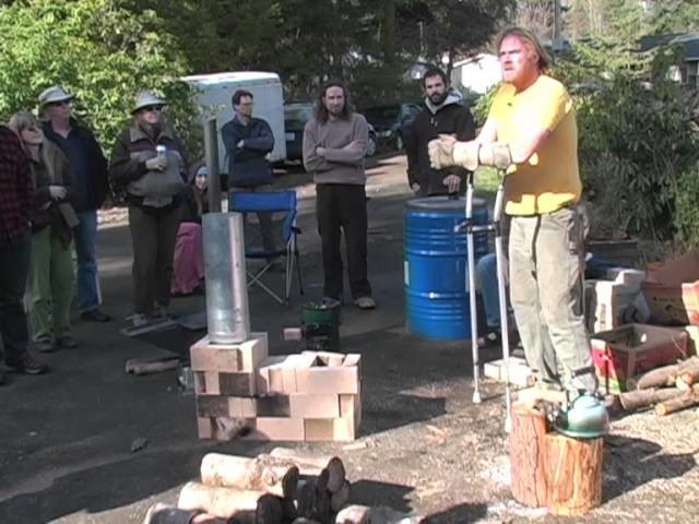 Rocket Stove Construction  Fire Science with Erica & Ernie Wisner