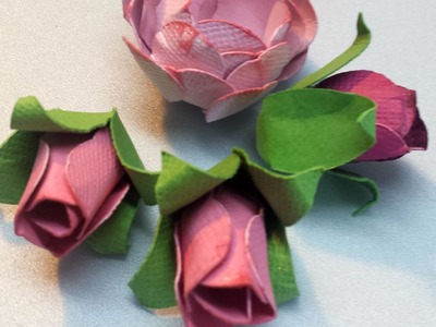 Rose Bud tutorial. Paper flowers
