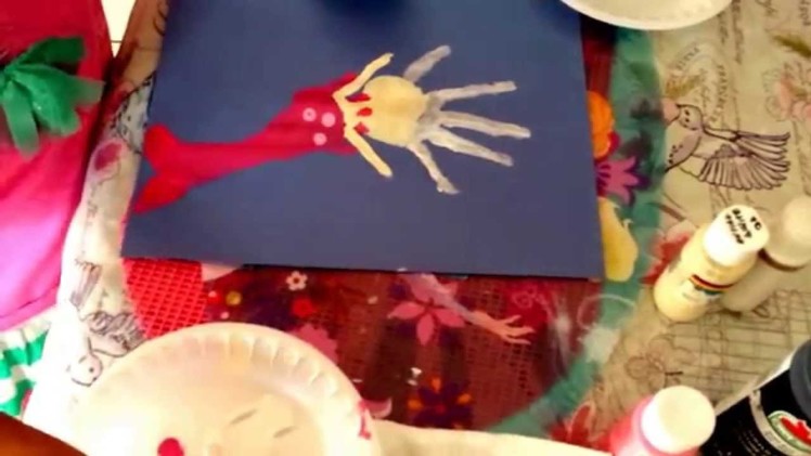 Summer Craft- Handprint.Footprint Mermaid