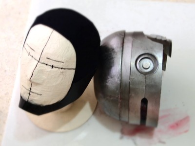 #42: RoboCop Helmet DIY 6.6 - Paint, Battle Damage, Chin Guard, Tinted Visor. 