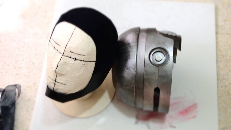 #42: RoboCop Helmet DIY 6.6 - Paint, Battle Damage, Chin Guard, Tinted Visor. 