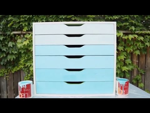 Apartment Makeover: DIY Ombre Dresser