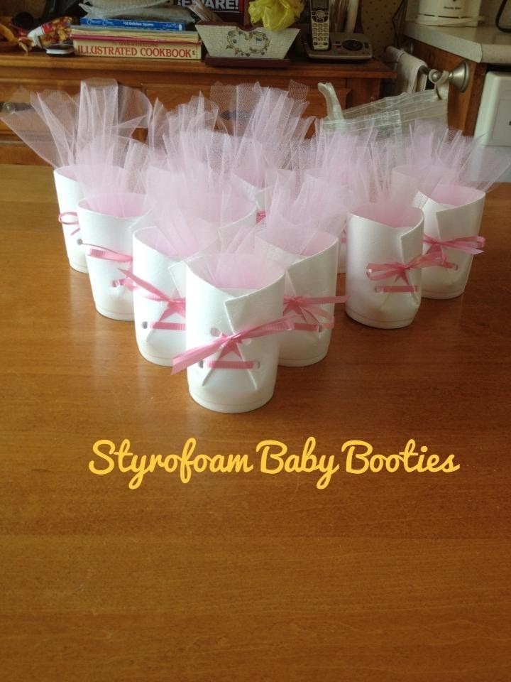 Baby Shower On A Budget Mini Series | Styrofoam Baby Booties