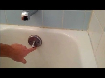 Bath tub trip lever. bath tub stopper replacement or adjustnment.