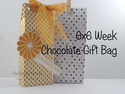 Chocolate Gift Bag using 6x6 Designer Series Paper