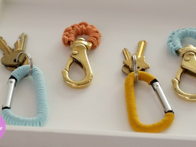 Colorful Leather-Wrapped Keychains - DIY Style - Martha Stewart