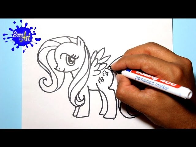 Como dibujar a fluttershy - my little pony - how to draw my little pony