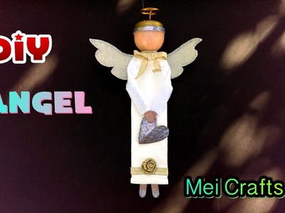 Diy: Angel made from waste toothpaste tube.  recycled materials