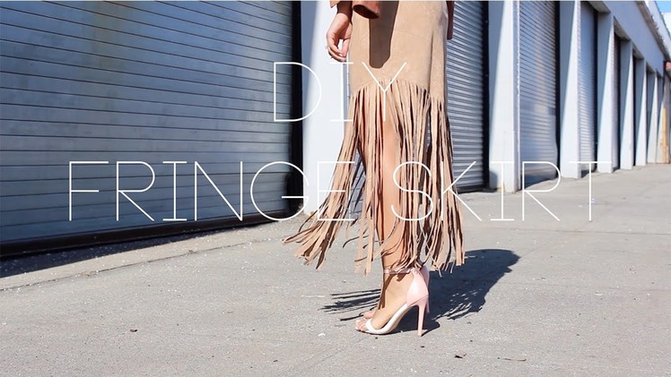 DIY Fringe Skirt - Spring 2015 Fashion Trends |The Way To My Hart