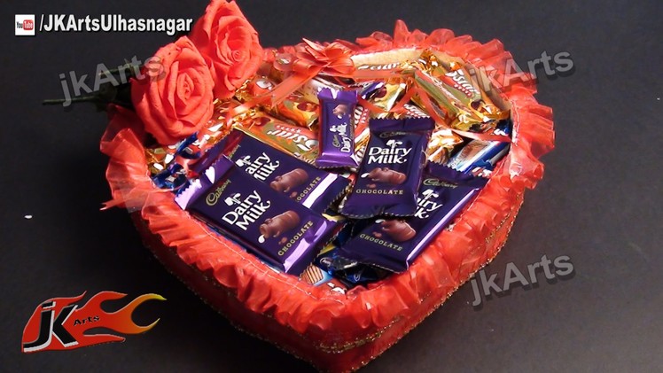 DIY Gift Idea | Chocolate Gift Basket (How to make) | JK Arts 481