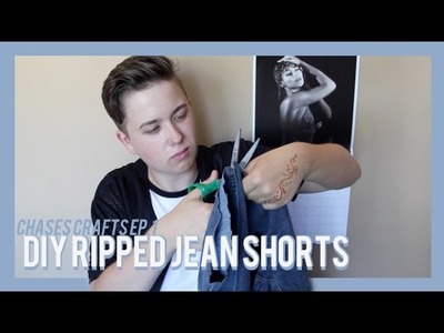 DIY RIPPED JEAN SHORTS (CHASE'S CRAFTS EP1)
