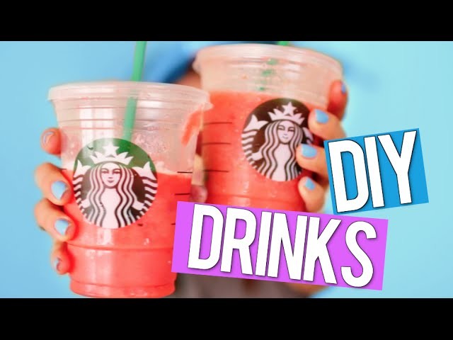 DIY Summer Starbucks Drinks!