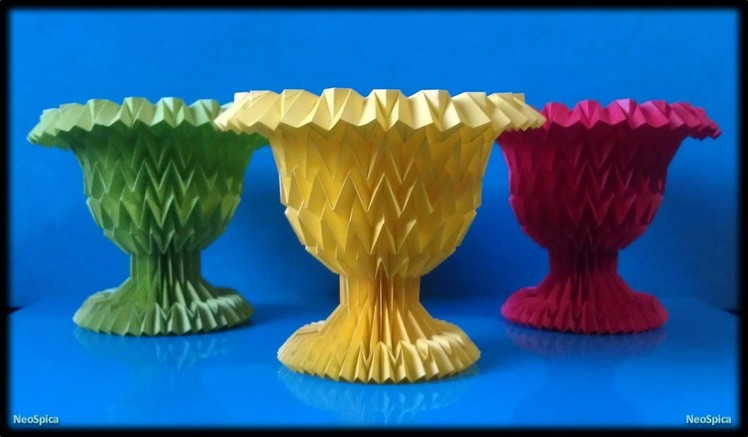 Goblet Paper Folding - Origami Tessellation