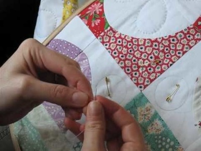 Hand Quilting 2 -- Threading and Making the Knot