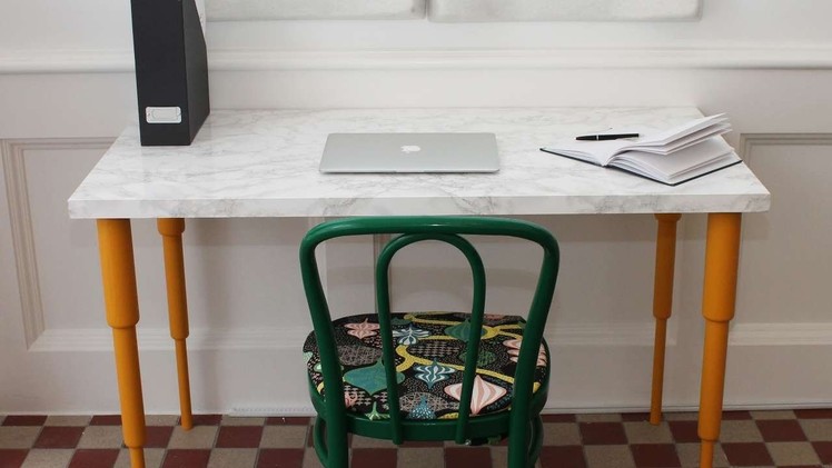 How To Create Your Own Marble Table - DIY Home Tutorial - Guidecentral