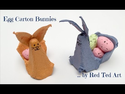How to Make a Bunny & Basket from an Egg Carton