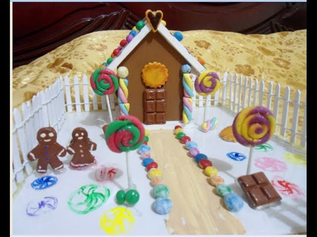 How to make a Doll Decorative Candy House! | Como hacer una casa de muñecas de dulces
