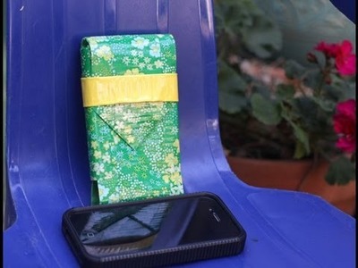 How to Make a Duct Tape iPhone Case (lined with fabric)