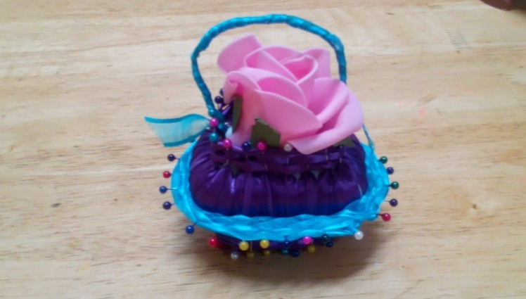 How to Make a Soap Flower Basket - DIY - Tutorial .