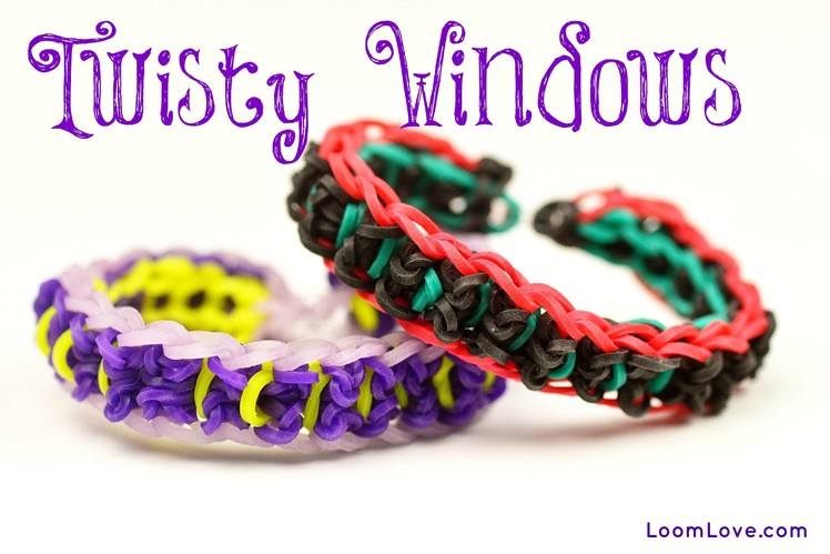 How to Make a Twisty Windows Rainbow Loom Bracelet