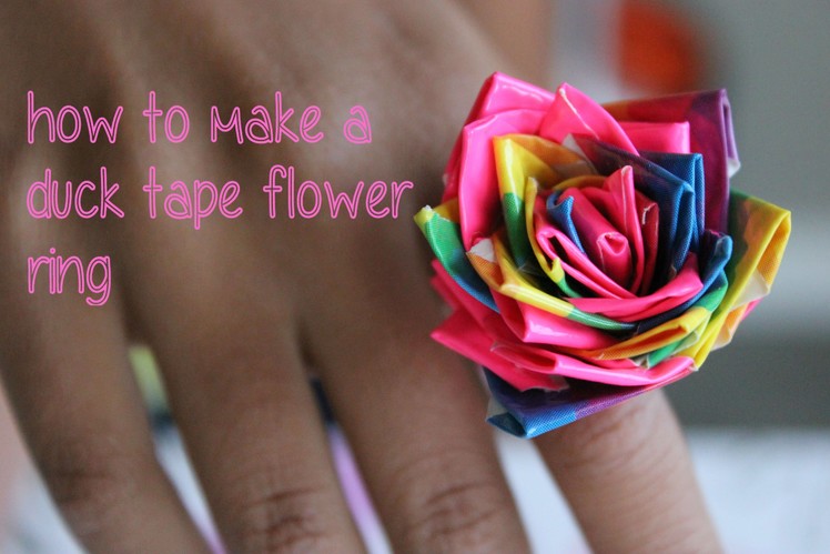 How to Make Duck Tape Flower ring and WINNERS!!