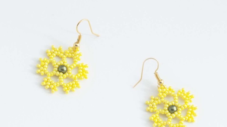 How To Make Floral Beaded Summer Earrings - DIY Style Tutorial - Guidecentral