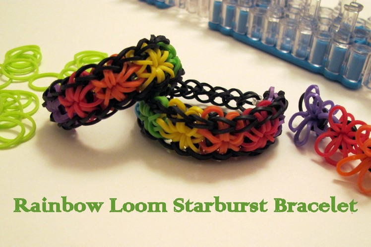 How to make rainbow loom Starburst bracelet