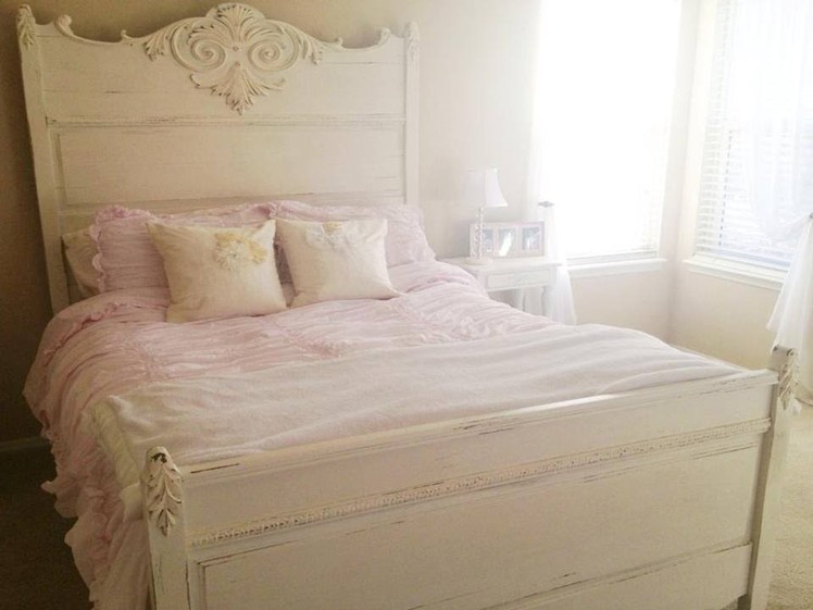 How to Shabby Chic a Bed -- Super Easy!
