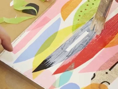 How to tissue paper collage