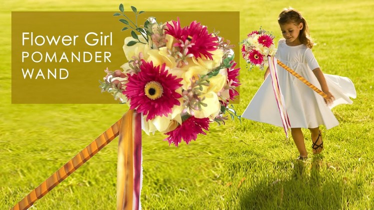Kristen's Flower Girl Pomander Wand: DIY Wedding