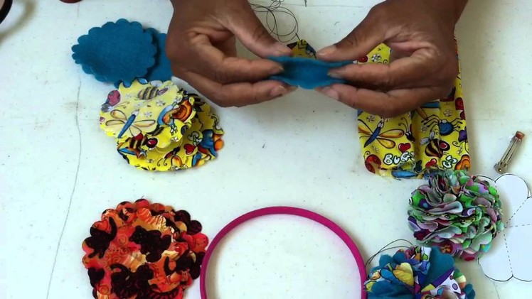 Learn how to make Fabric flowers
