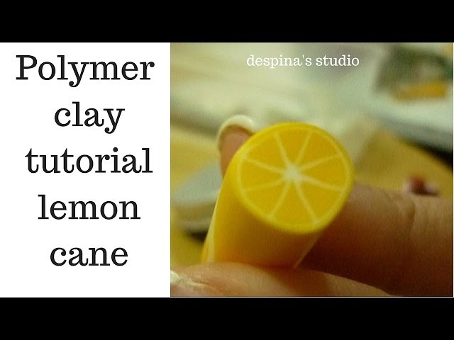 Lemon cane polymer clay tutorial