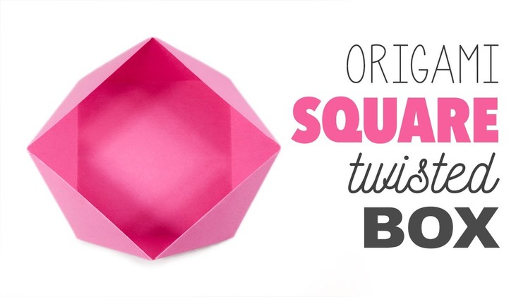 Origami Square 'Twisted' Box