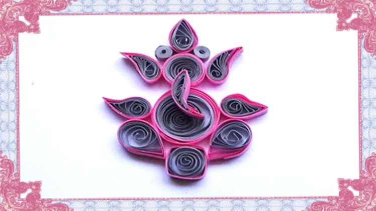 Paper quilling : How to make lord ganesha
