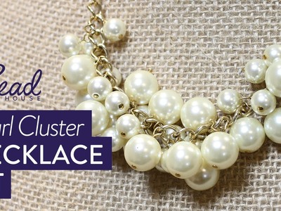 Pearl Cluster Necklace Project Kit by Bead House
