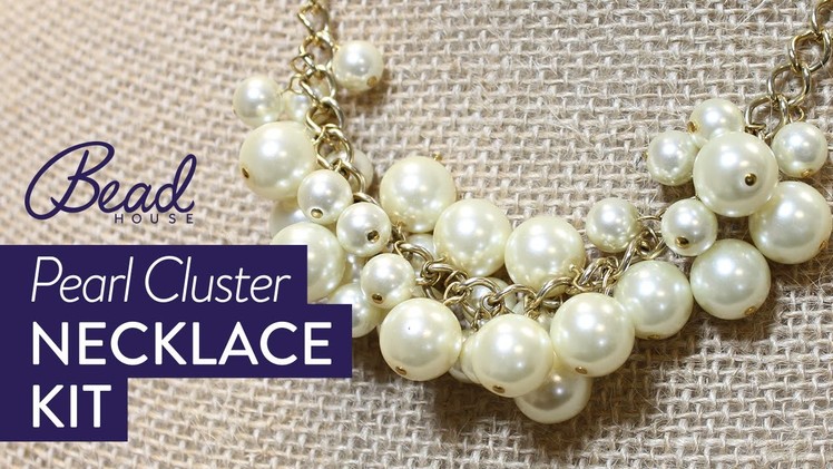 Pearl Cluster Necklace Project Kit by Bead House