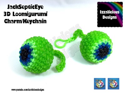 Rainbow Loom | JackSepticEye 3D Loomigurumi Charm | Hook only amigurumi design