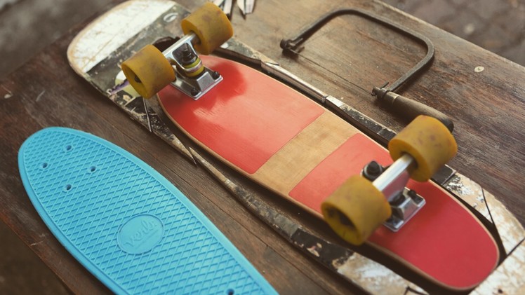 Recycled Wooden Penny Board (out of a skateboard)
