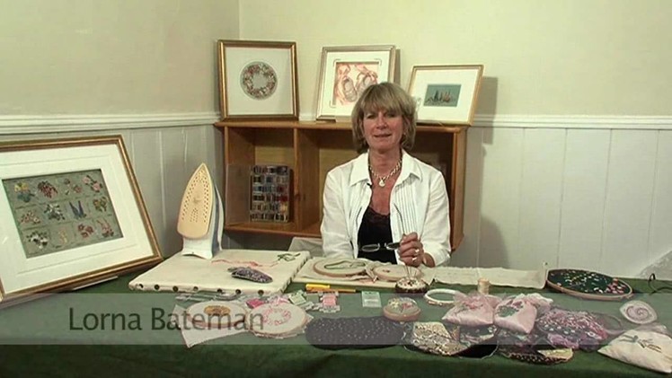 Silk ribbon embroidery with Lorna Bateman