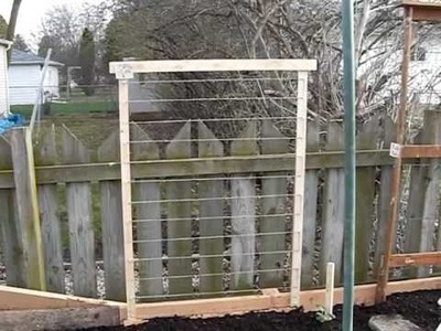 Trellis for Vegetables made Quickly, and CHEAPLY