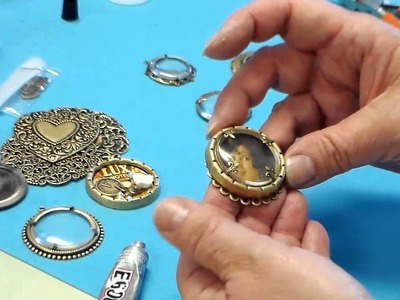 Using Deep Bezels and Magnifying Lenses to Make Customized Pendants, Brooches, Assemblage Jewelry