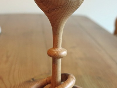 Wood Turning - A Goblet with 3 Captive Rings