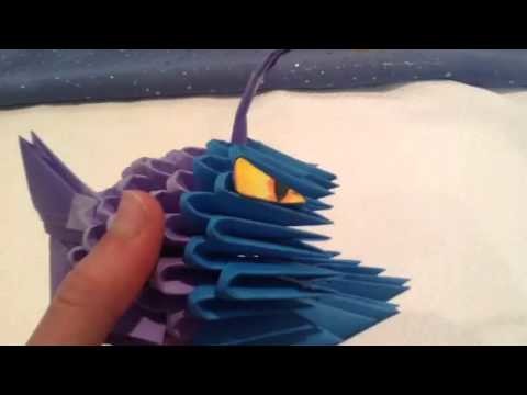 3d origami angler fish