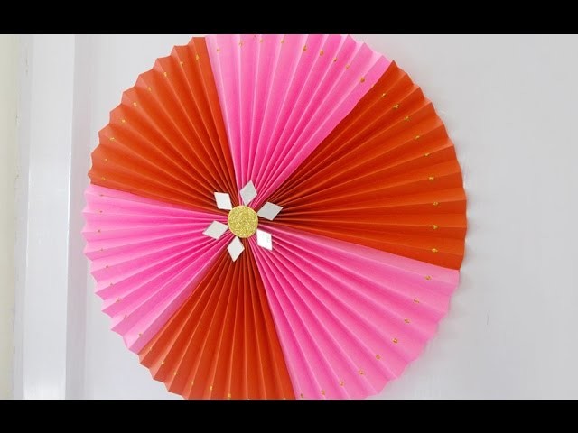 Christmas Decoration Idea : The Easy DIY Paper Craft Rosette for Home Decoration