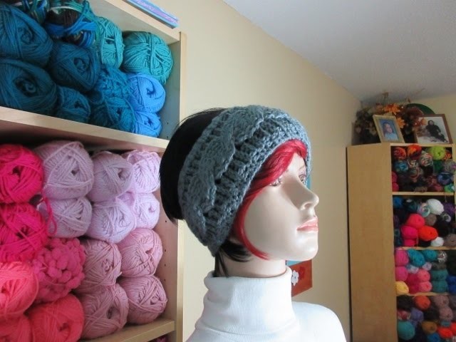 Crochet cable headband. With Ruby Stedman