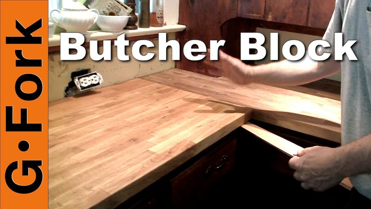 DIY Ikea Butcherblock Countertop Installation- GardenFork.TV