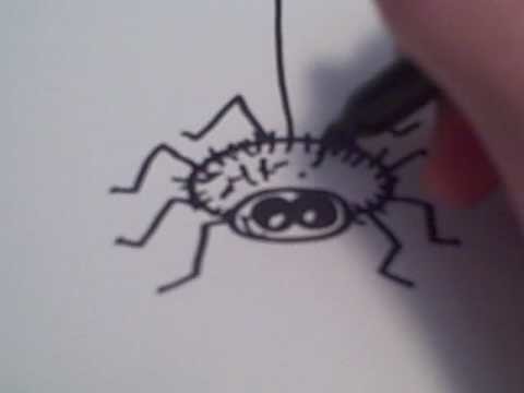 How to Draw a Cartoon Spider