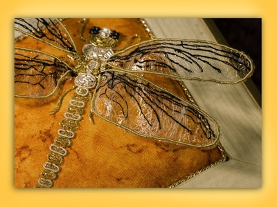 How to embroider goldwork.stumpwork insect wings